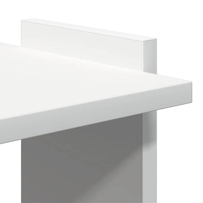 vidaXL Bibliothèque à 3 étagères Blanc 60x30x120 cm Bois d'ingénierie