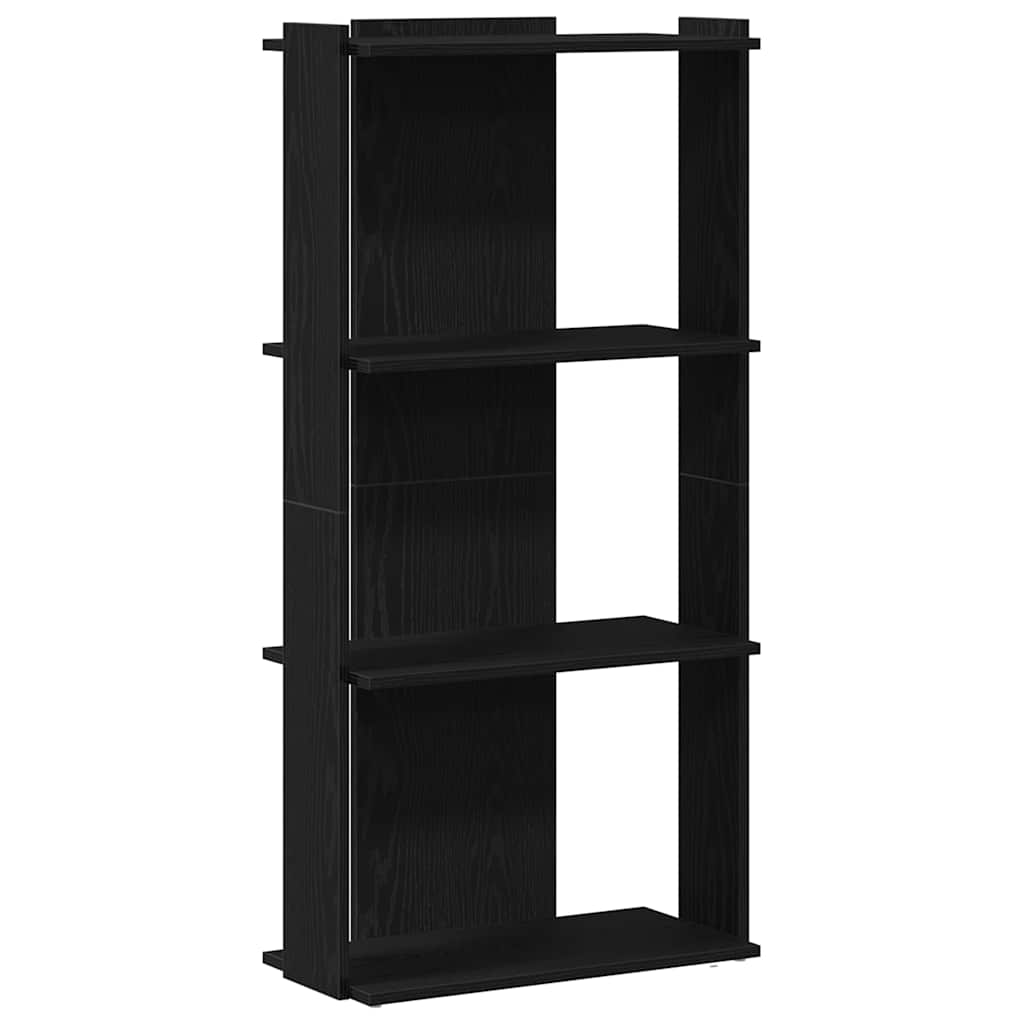 vidaXL Bücherregal 3 Böden Schwarz 60x30x120 cm Holzwerkstoff