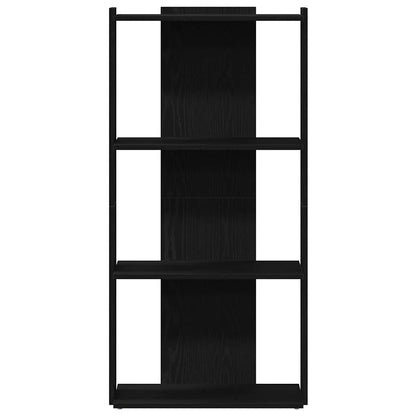 vidaXL Bücherregal 3 Böden Schwarz 60x30x120 cm Holzwerkstoff