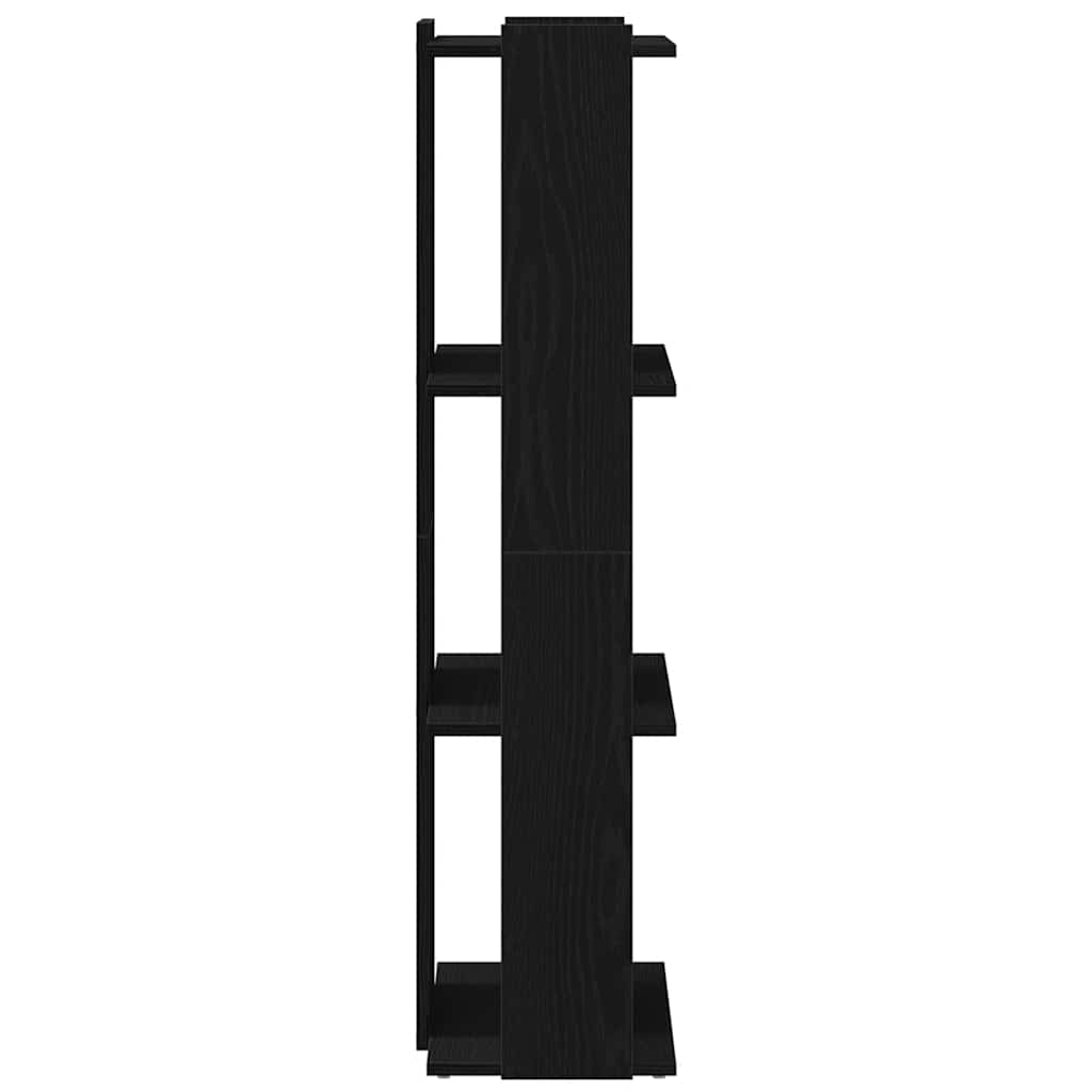 vidaXL Bücherregal 3 Böden Schwarz 60x30x120 cm Holzwerkstoff