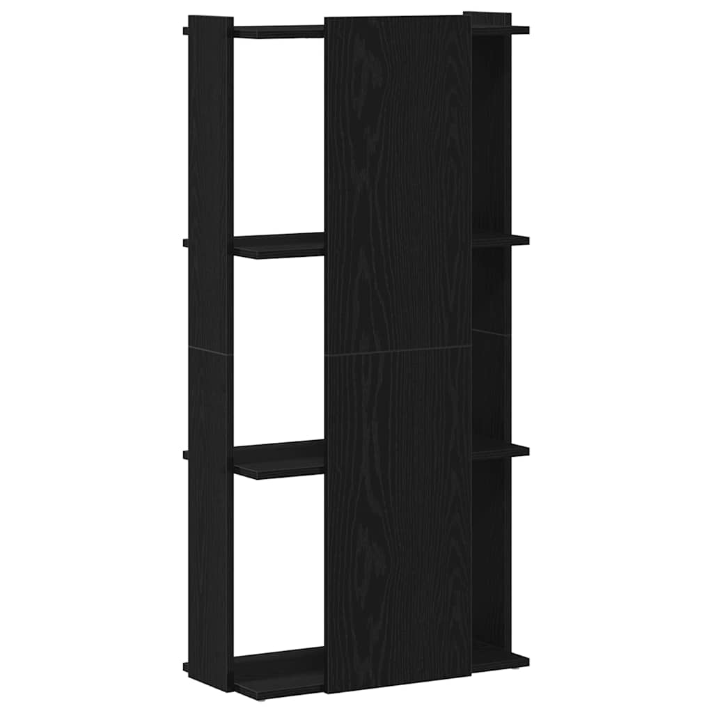 vidaXL Bücherregal 3 Böden Schwarz 60x30x120 cm Holzwerkstoff