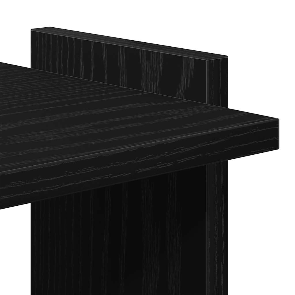 vidaXL Bücherregal 3 Böden Schwarz 60x30x120 cm Holzwerkstoff
