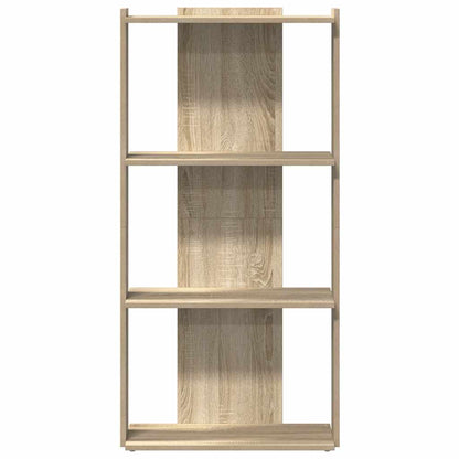 vidaXL Bücherregal 3 Böden Sonoma-Eiche 60x30x120 cm Holzwerkstoff