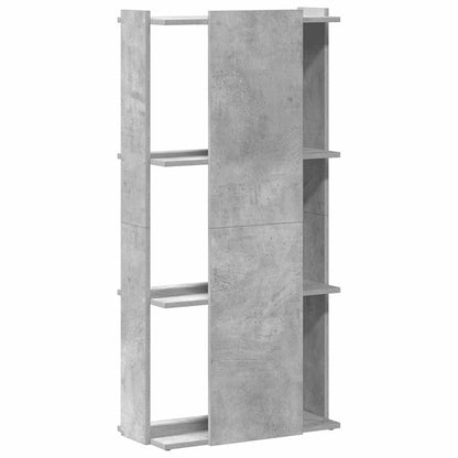 vidaXL Bücherregal 3 Böden Betongrau 60x30x120 cm Holzwerkstoff