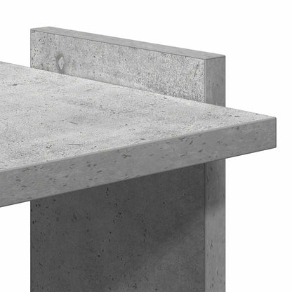 vidaXL Bücherregal 3 Böden Betongrau 60x30x120 cm Holzwerkstoff
