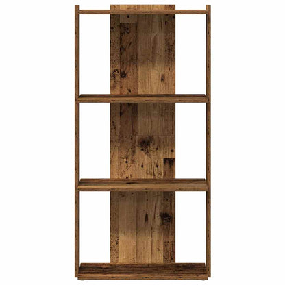 vidaXL Bücherregal 3 Böden Altholz-Optik 60x30x120 cm Holzwerkstoff