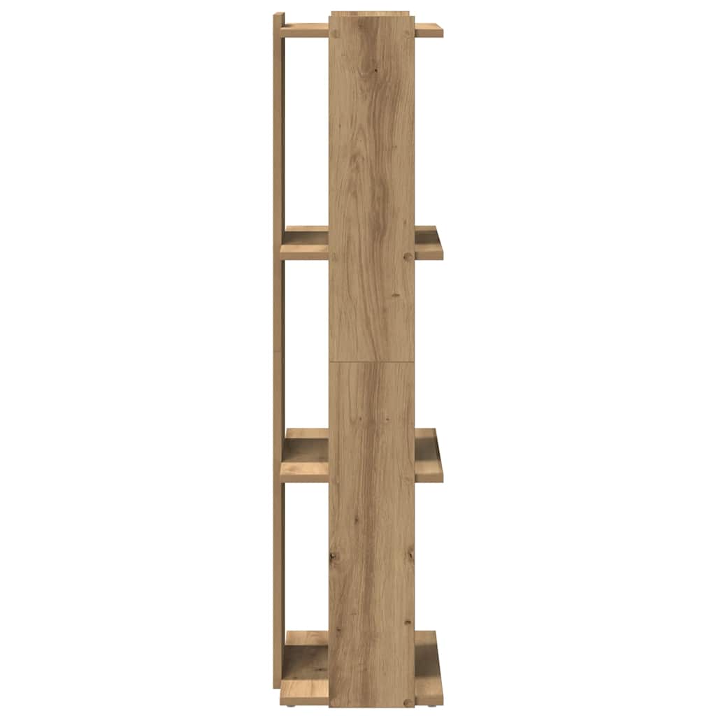 vidaXL Bücherregal 3 Böden Artisan-Eiche 60x30x120 cm Holzwerkstoff