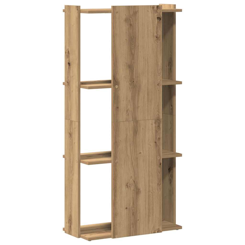 vidaXL Bücherregal 3 Böden Artisan-Eiche 60x30x120 cm Holzwerkstoff