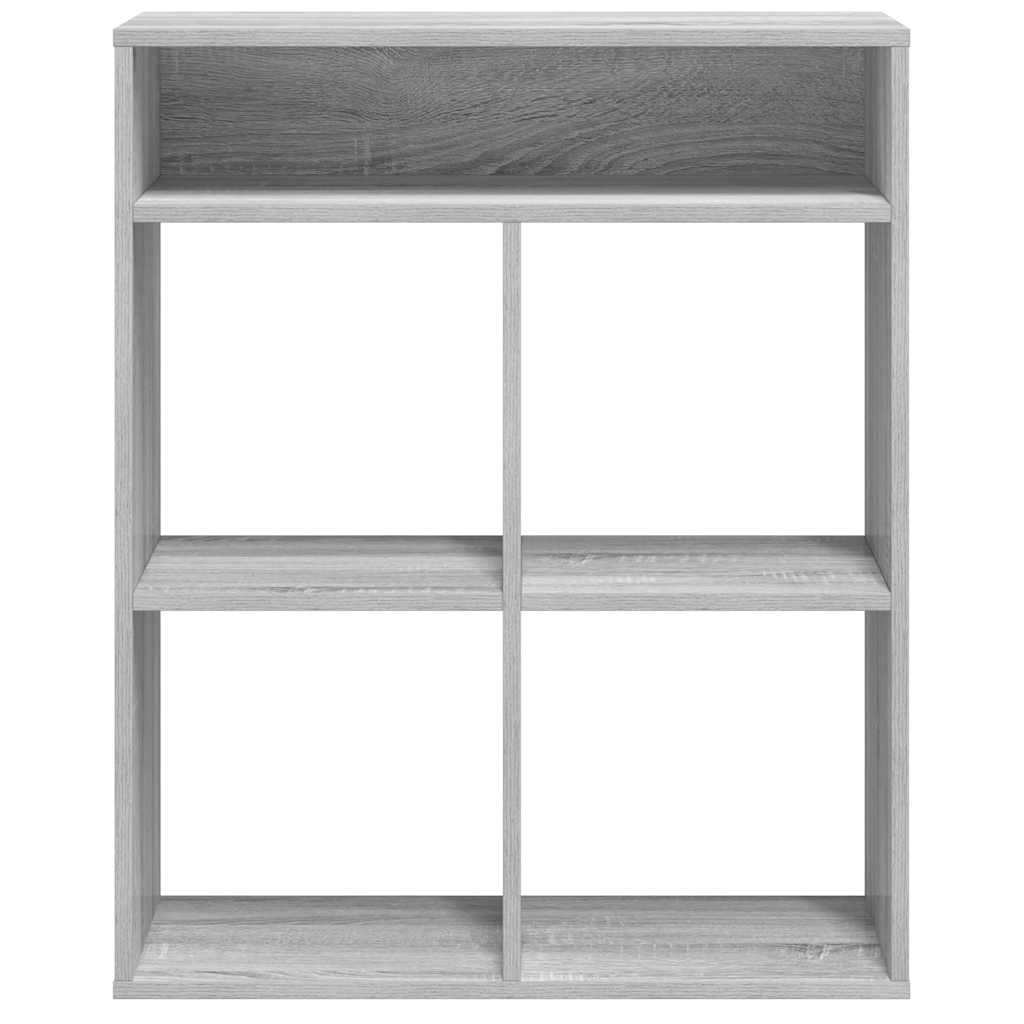 vidaXL Bücherregal Grau Sonoma 66x31x80 cm Holzwerkstoff