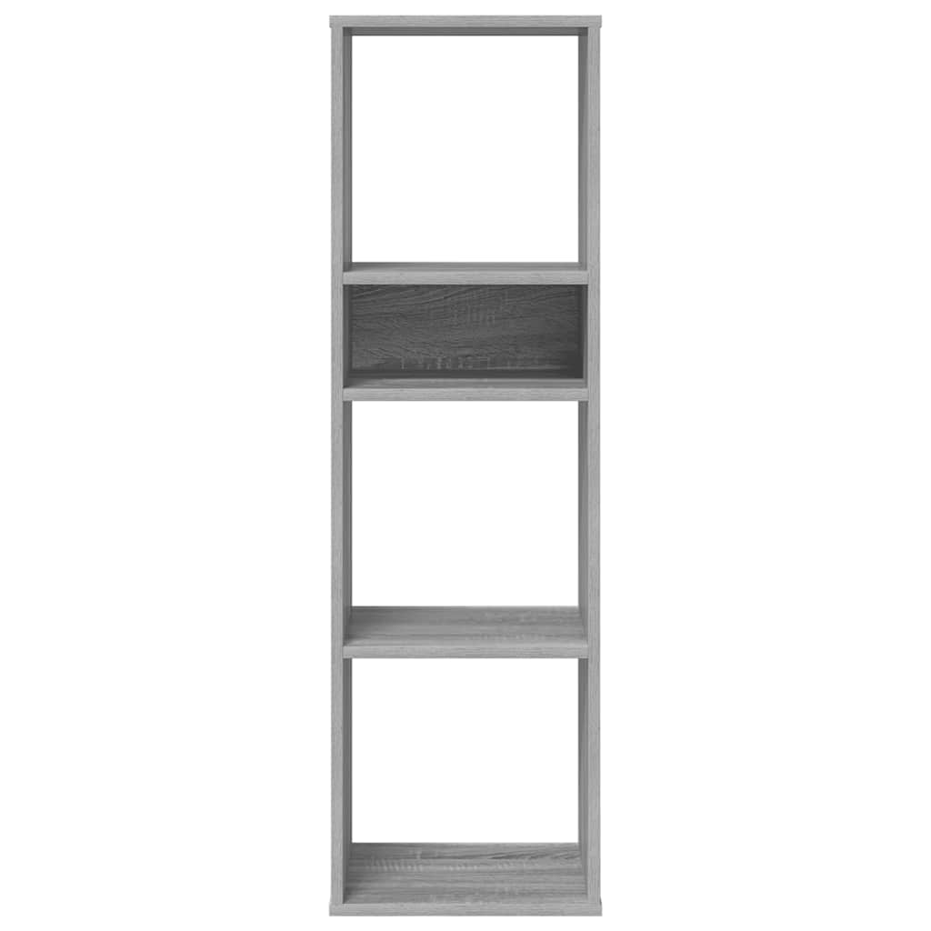 vidaXL Bücherregal Grau Sonoma 34x31x112 cm Holzwerkstoff