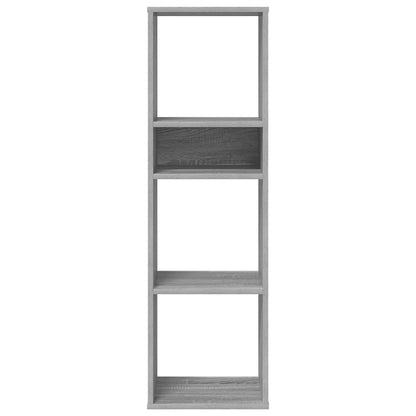vidaXL Bücherregal Grau Sonoma 34x31x112 cm Holzwerkstoff