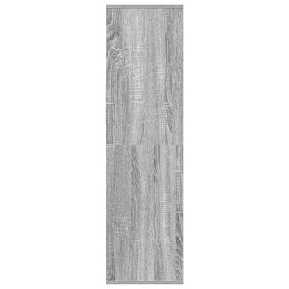 vidaXL Bücherregal Grau Sonoma 34x31x112 cm Holzwerkstoff