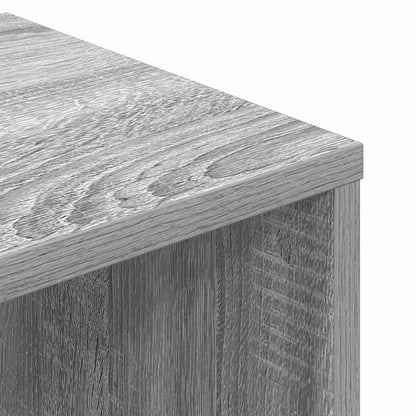 vidaXL Bücherregal Grau Sonoma 34x31x112 cm Holzwerkstoff