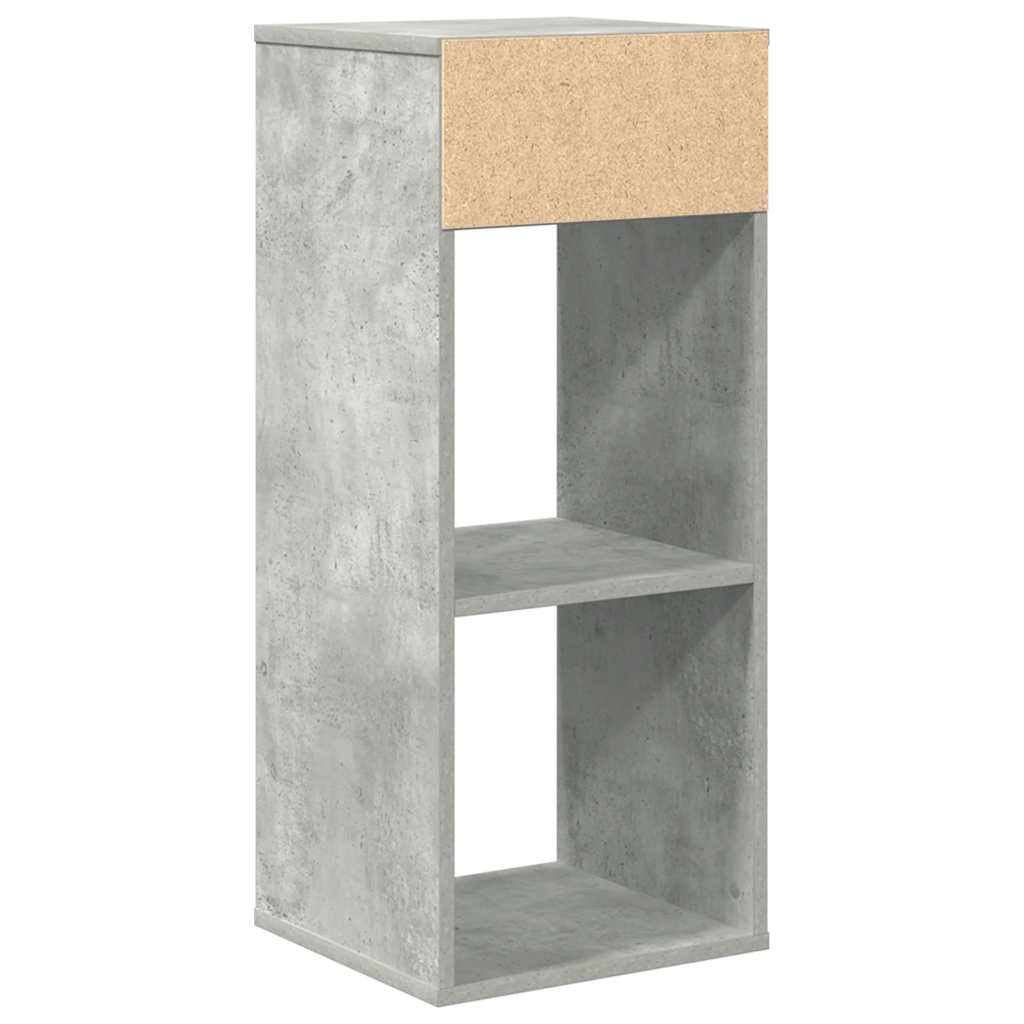 vidaXL Bücherregal Betongrau 34x31x80 cm Holzwerkstoff