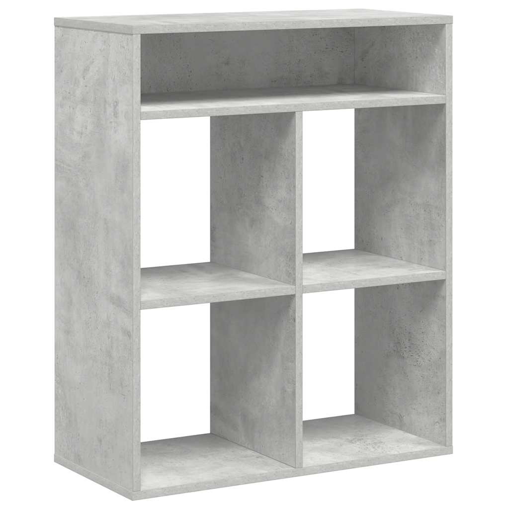 vidaXL Bücherregal Betongrau 66x31x80 cm Holzwerkstoff