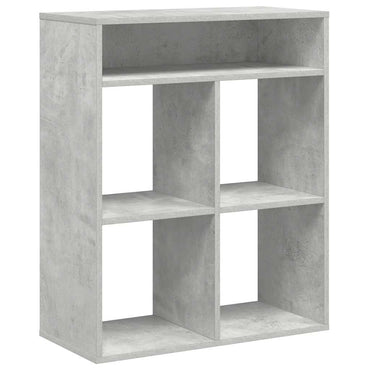 vidaXL Bibliothèque gris béton 66x31x80 cm Bois d'ingénierie