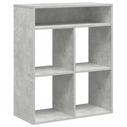 vidaXL Bücherregal Betongrau 66x31x80 cm Holzwerkstoff