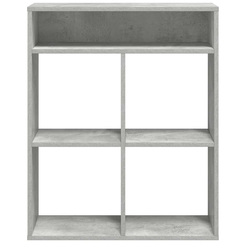 vidaXL Bücherregal Betongrau 66x31x80 cm Holzwerkstoff