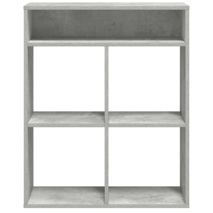 vidaXL Bücherregal Betongrau 66x31x80 cm Holzwerkstoff
