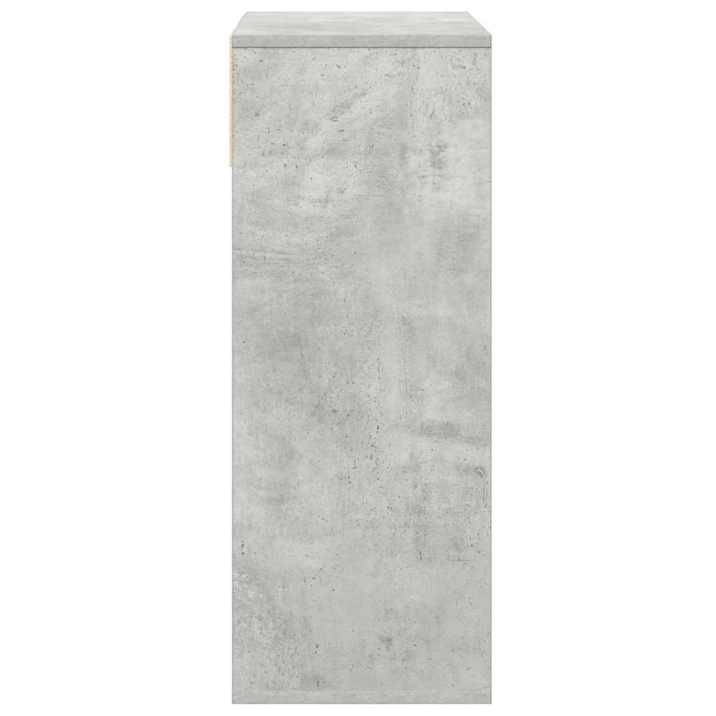 vidaXL Bücherregal Betongrau 66x31x80 cm Holzwerkstoff