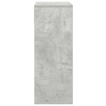 vidaXL Bücherregal Betongrau 66x31x80 cm Holzwerkstoff