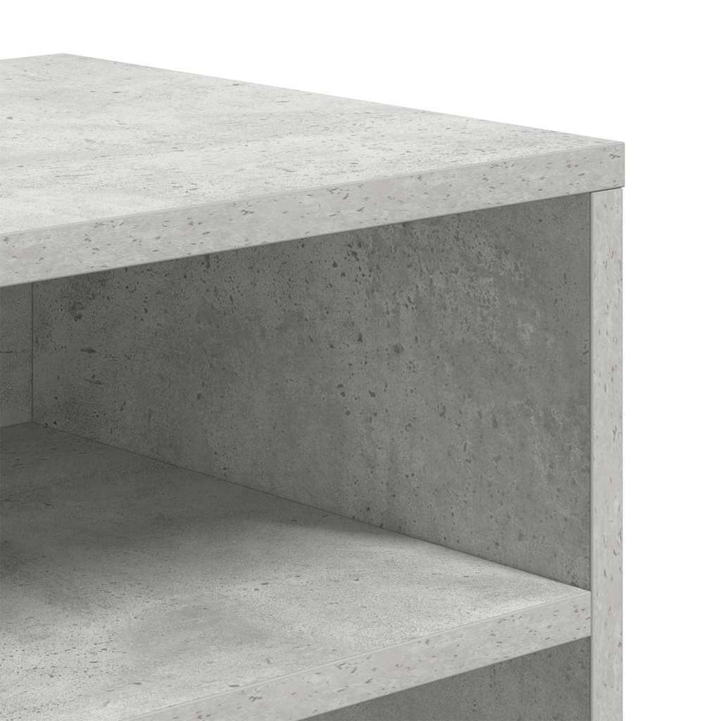 vidaXL Bücherregal Betongrau 66x31x80 cm Holzwerkstoff