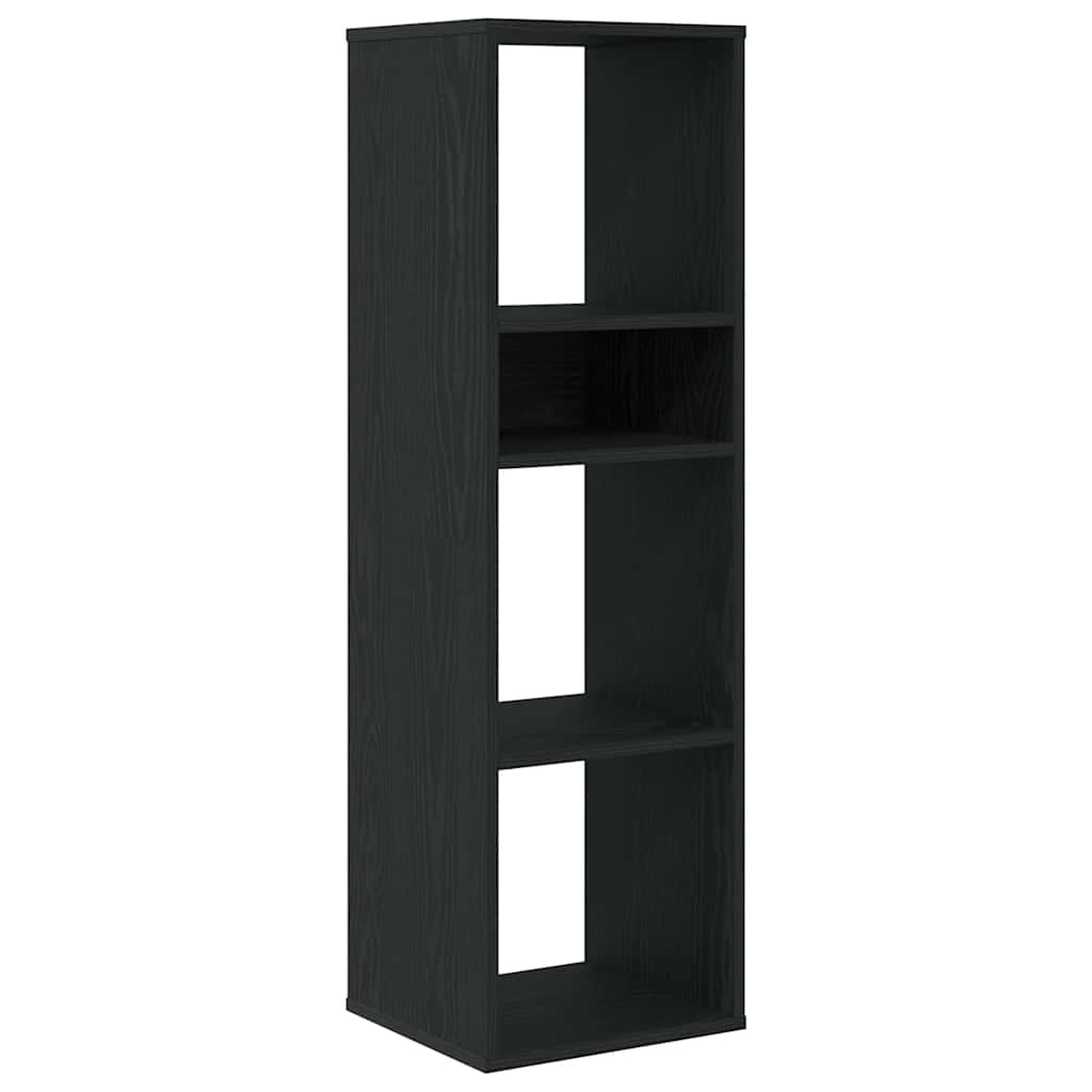 vidaXL Bücherregal Schwarz 34x31x112 cm Holzwerkstoff