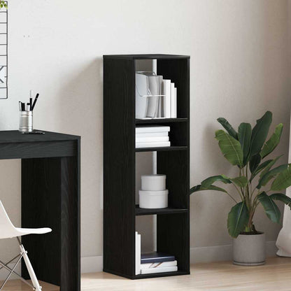vidaXL Bücherregal Schwarz 34x31x112 cm Holzwerkstoff