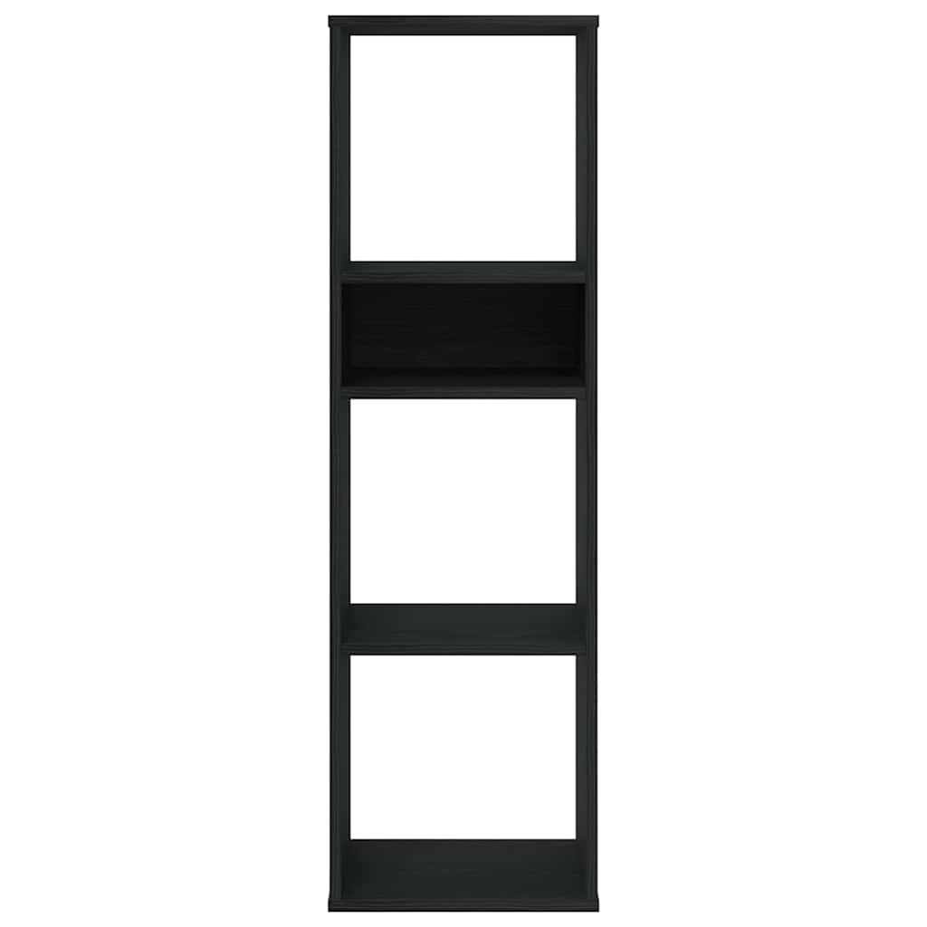 vidaXL Bücherregal Schwarz 34x31x112 cm Holzwerkstoff