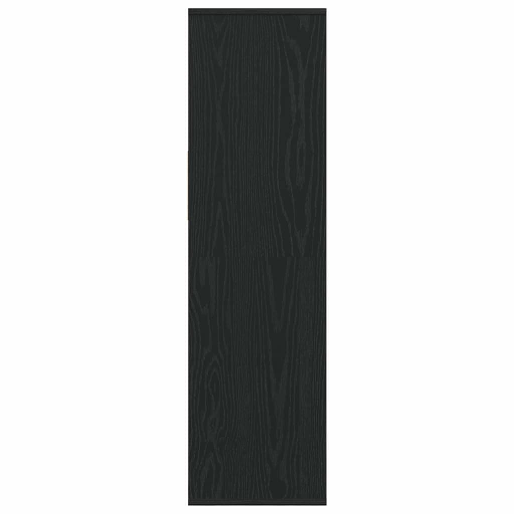 vidaXL Bücherregal Schwarz 34x31x112 cm Holzwerkstoff