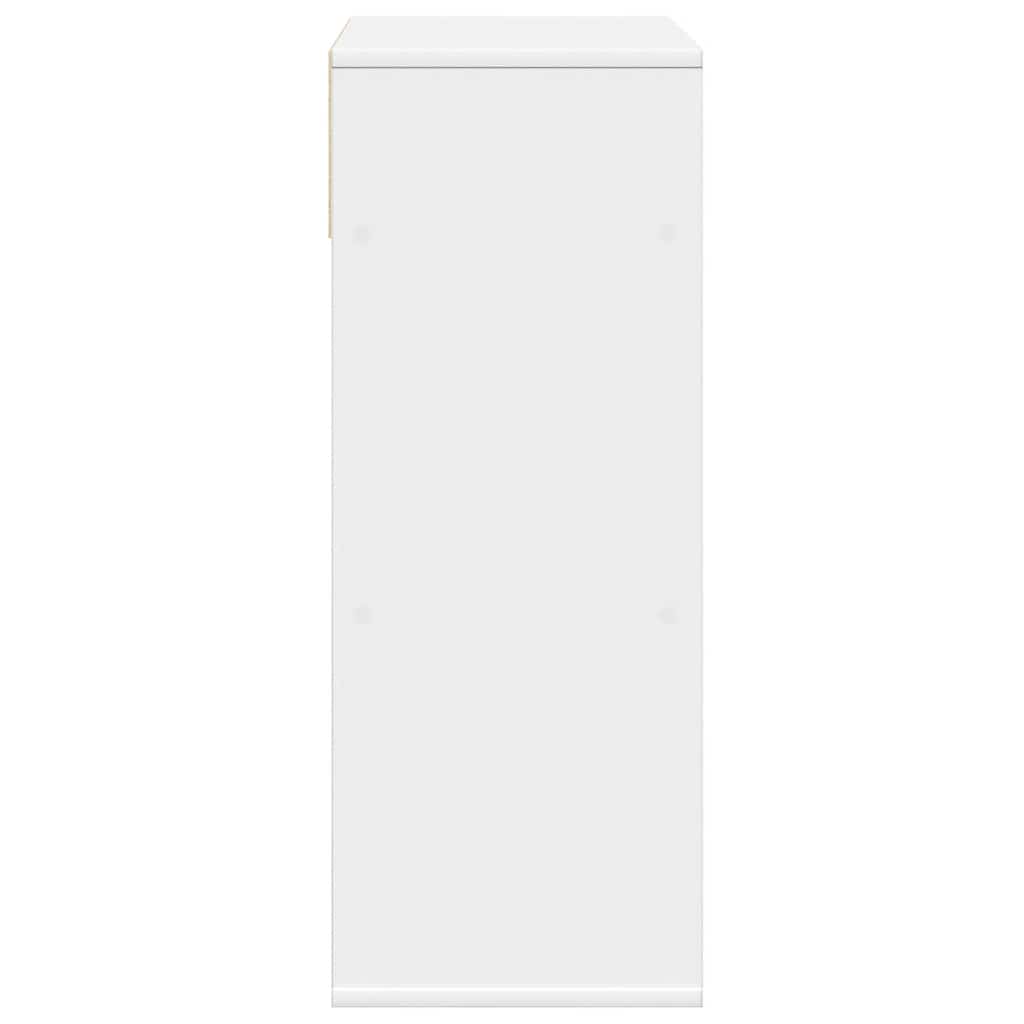 vidaXL Bibliothèque blanche 66x31x80 cm en bois d'ingénierie