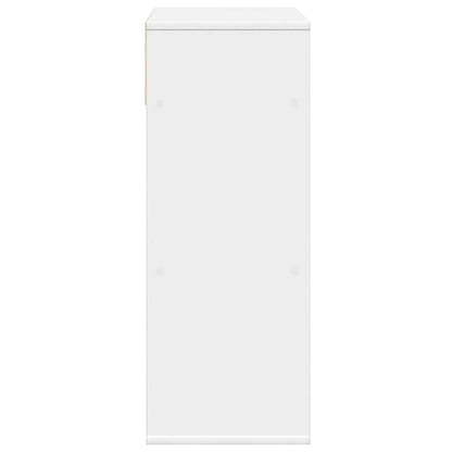 vidaXL Bibliothèque blanche 66x31x80 cm en bois d'ingénierie