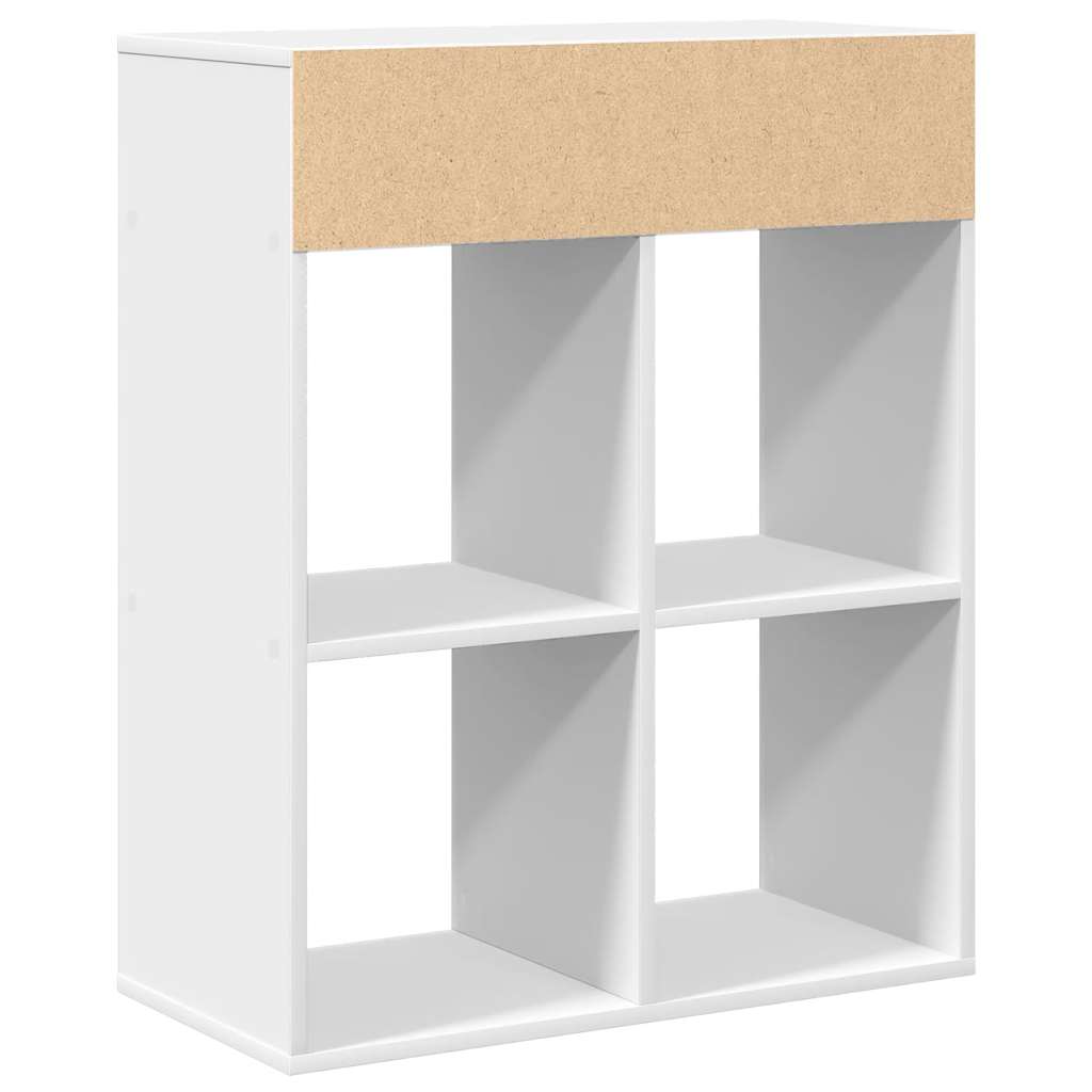 vidaXL Bibliothèque blanche 66x31x80 cm en bois d'ingénierie