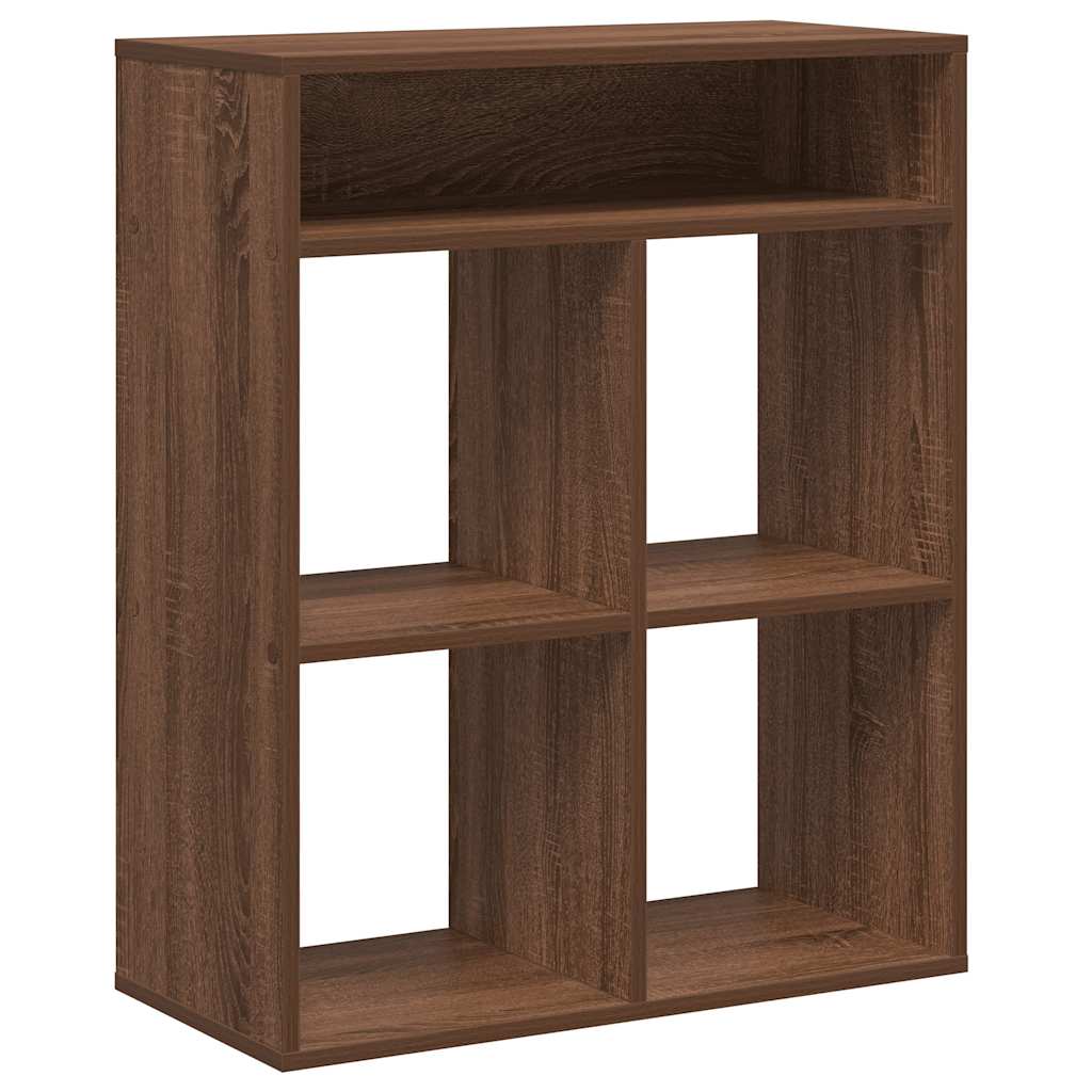 vidaXL Étagère à livres aspect chêne marron 66x31x80 cm en bois d'ingénierie