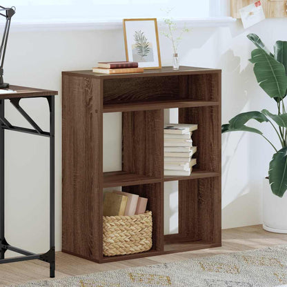 vidaXL Étagère à livres aspect chêne marron 66x31x80 cm en bois d'ingénierie