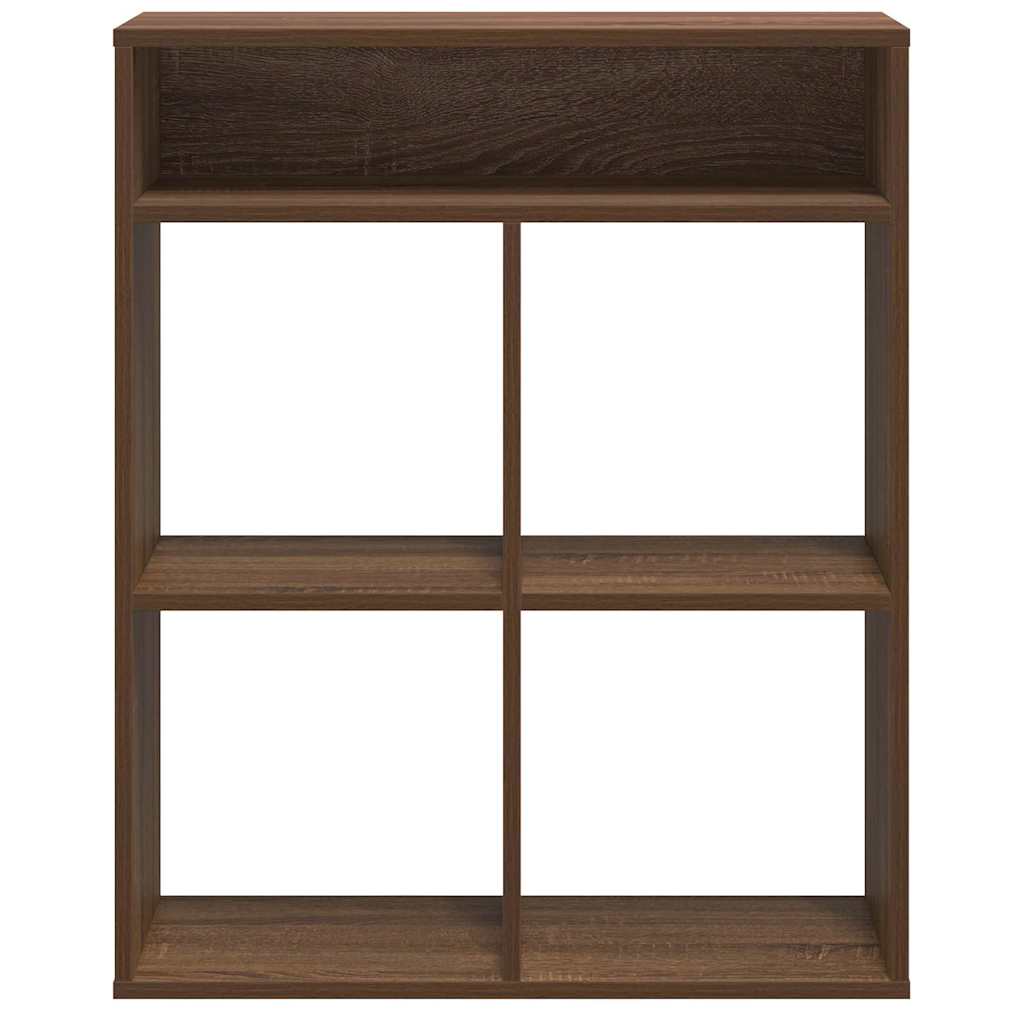 vidaXL Étagère à livres aspect chêne marron 66x31x80 cm en bois d'ingénierie