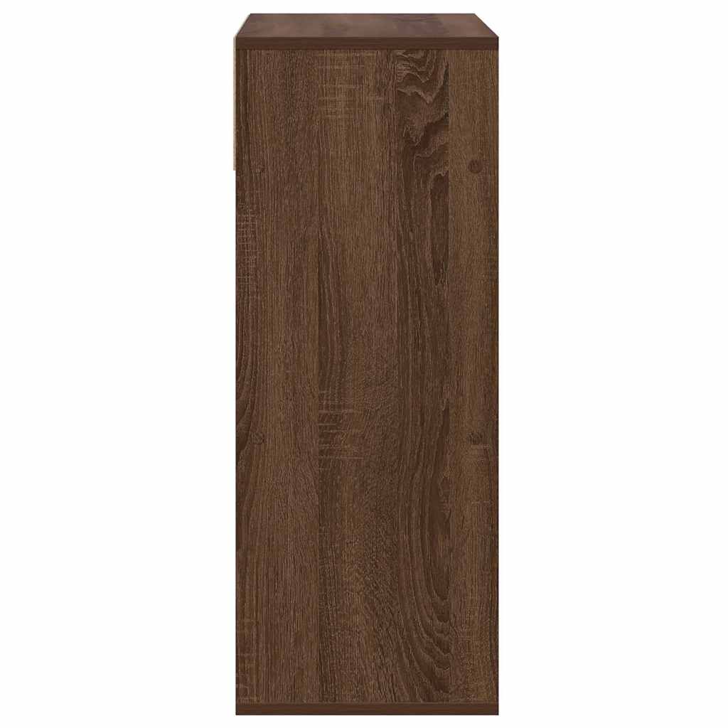 vidaXL Étagère à livres aspect chêne marron 66x31x80 cm en bois d'ingénierie