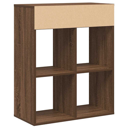 vidaXL Étagère à livres aspect chêne marron 66x31x80 cm en bois d'ingénierie