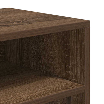 vidaXL Étagère à livres aspect chêne marron 66x31x80 cm en bois d'ingénierie