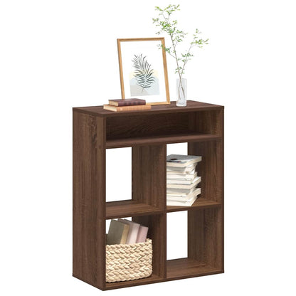 vidaXL Étagère à livres aspect chêne marron 66x31x80 cm en bois d'ingénierie