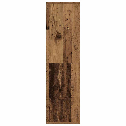 vidaXL Bücherregal Altholz-Optik 34x31x112 cm Holzwerkstoff