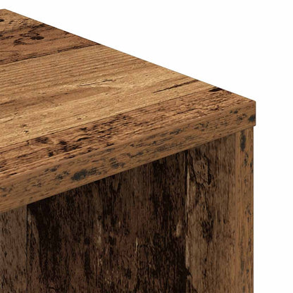 vidaXL Bücherregal Altholz-Optik 34x31x112 cm Holzwerkstoff