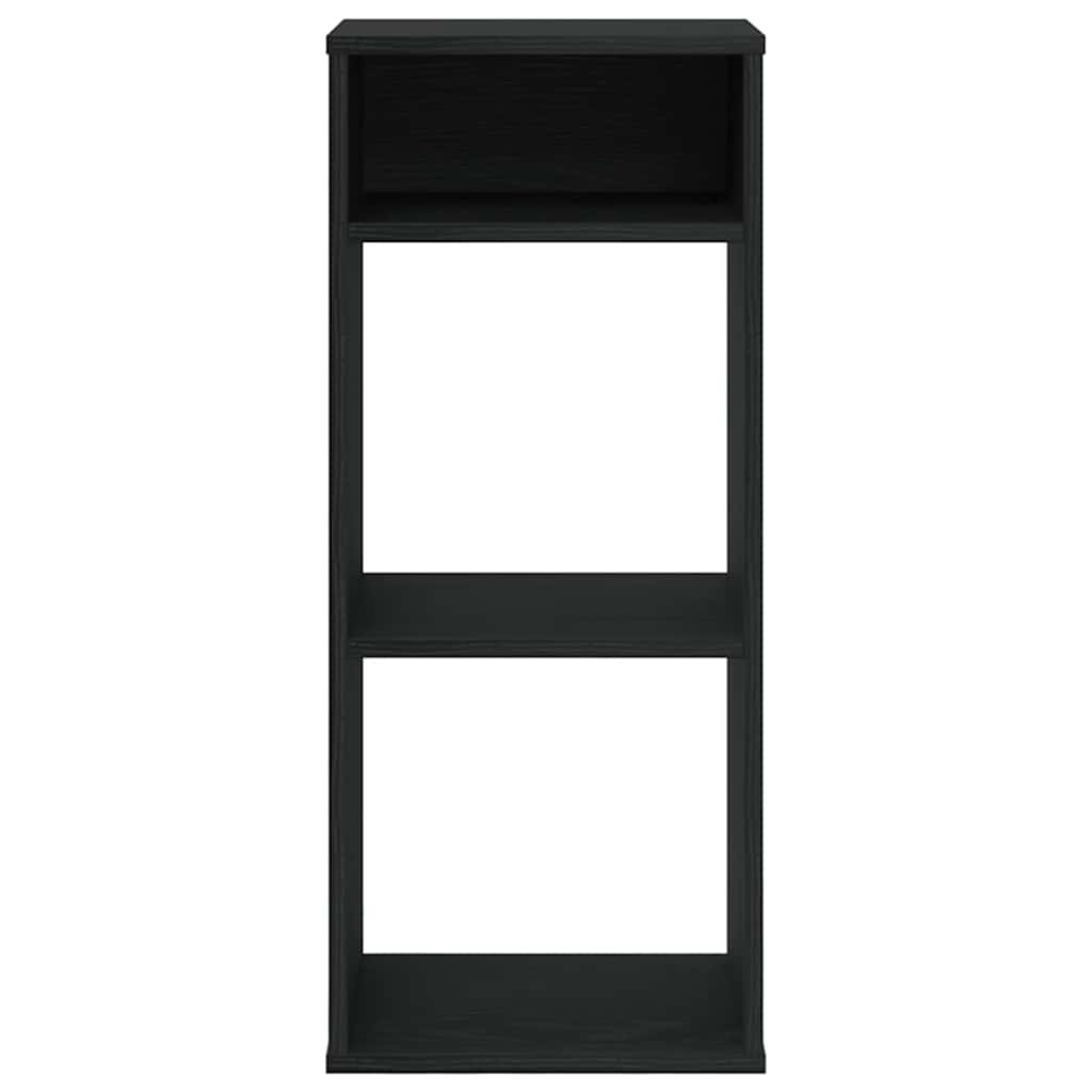vidaXL Bibliothèque noire 34x31x80 cm en bois d'ingénierie