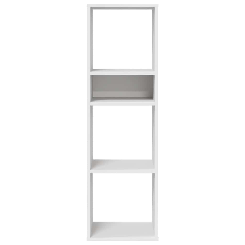 vidaXL Étagère à livres blanche 34x31x112 cm en bois d'ingénierie