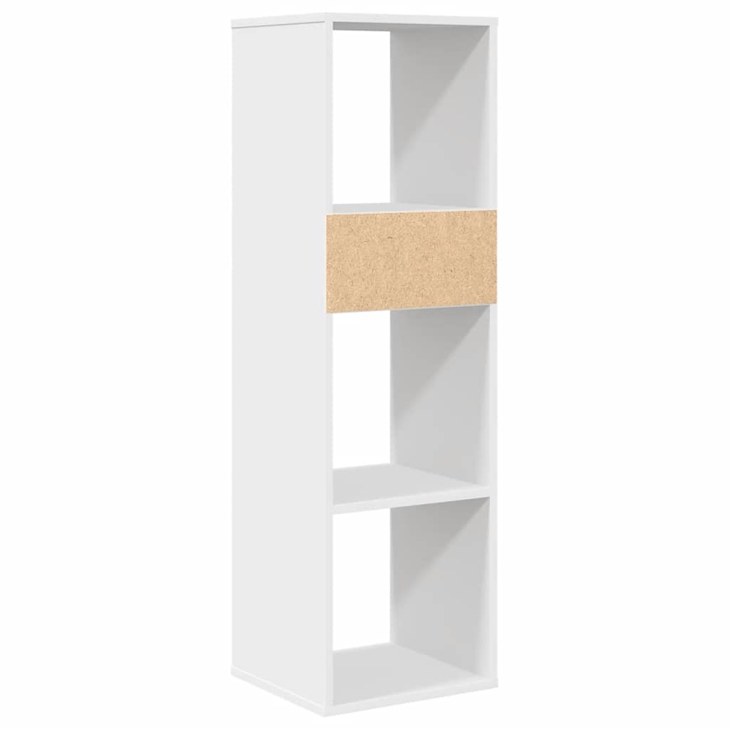 vidaXL Étagère à livres blanche 34x31x112 cm en bois d'ingénierie