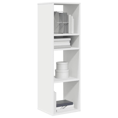 vidaXL Étagère à livres blanche 34x31x112 cm en bois d'ingénierie