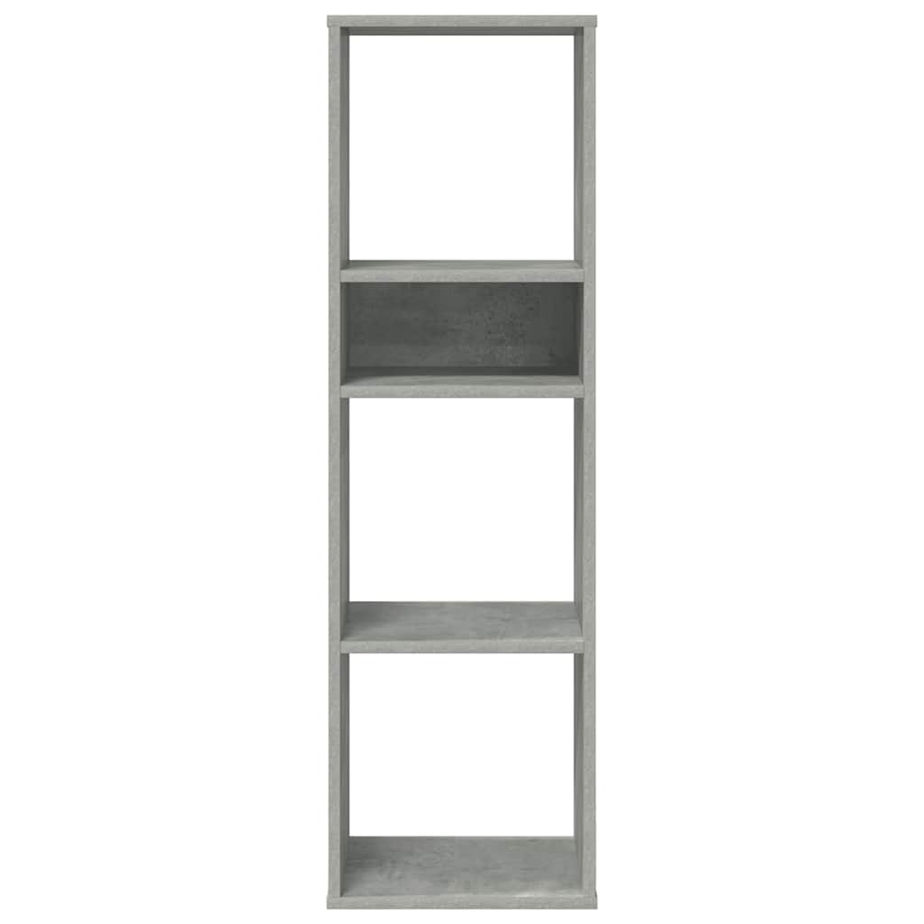 vidaXL Bücherregal Betongrau 34x31x112 cm Holzwerkstoff
