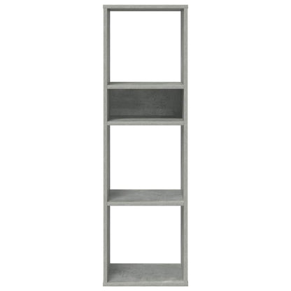 vidaXL Bücherregal Betongrau 34x31x112 cm Holzwerkstoff