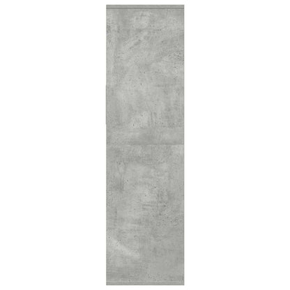 vidaXL Bücherregal Betongrau 34x31x112 cm Holzwerkstoff