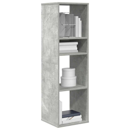 vidaXL Bücherregal Betongrau 34x31x112 cm Holzwerkstoff